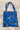 Mini Tote -  Blue Blossom & Triangles
