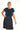 Amy Short Skirt -Indigo Denim with Tan Stitching