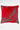 45cm sq Cushion Cover - Feather Red & Smoke