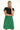 Short A-line Skirt - Mikko Emerald & Green