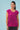Bobby Top - Checkers Print in Cerise & Navy