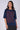 Dee Placement Tee - Bauhaus in French Blue & Ginger