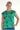 Liz Top - Jotto Emerald & Navy Final Sale