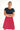 Short A-line Skirt - Mikko Berry & Red