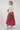Amy Midi Skirt - Sun and Clouds Red