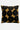 50cm Sq Cushion Cover - Muddy Waters Mustard & Black