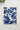 Linen Tea Towel - Japanese Floral Blue