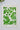 Linen Tea Towel - Japanese Floral Green